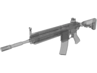 HK 416 3D Model