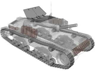 Semovente 75mm 3D Model