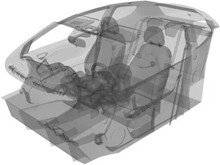 Interior Alfa Romeo MiTo (2009) 3D Model