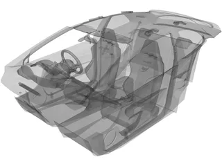 Interior Honda Civic Type-R (2007) 3D Model