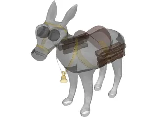 Donkey 3D Model