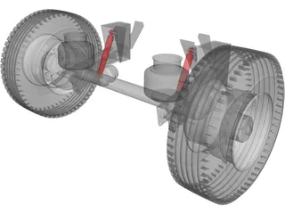 Hendrickson Suspension 3D Model