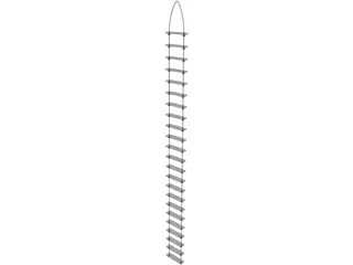 Rope Ladder 3D Model