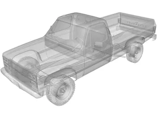 Chevrolet K20 Pickup (1987) 3D Model