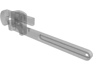 Pipe Wrench 3D Model