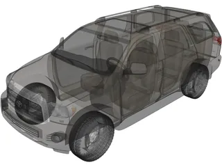 Toyota Sequoia (2010) 3D Model