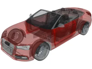 Audi S5 Convertible (2010) 3D Model