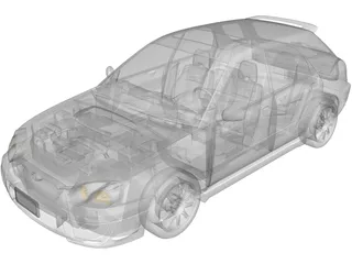 Subaru Impreza Sportwagon (2003) 3D Model