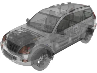 Toyota Land Cruiser Prado 120 (2010) 3D Model