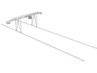 Metal Crane 3D Model