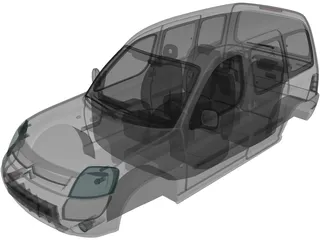 Citroen Berlingo Body 3D Model