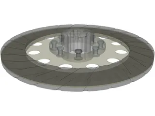 Clutch Friction Disc 3D Model