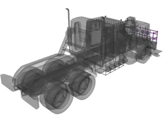 Peterbilt 359 Monster 3D Model