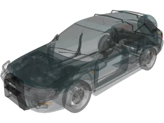 Subaru Impreza Wagon (1997) 3D Model