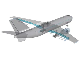 Airbus A300 3D Model