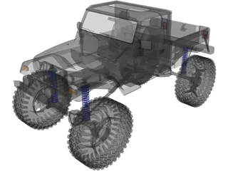 Jeep Brute Pickup (2011) 3D Model