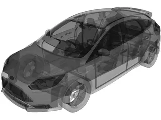 Ford Focus ST (2012) 3D Model