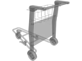 Airport Trolley 3D Model