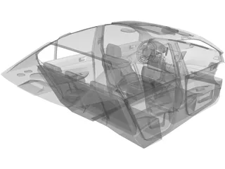 Interior Subaru Legacy (2010) 3D Model