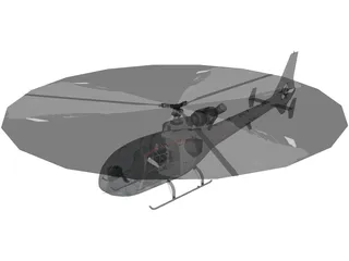 SA 342 Gazelle 3D Model