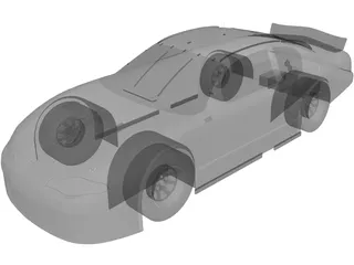 NASCAR Stock Car 3D Model