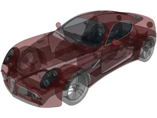 Alfa Romeo 8C Competizione 3D Model