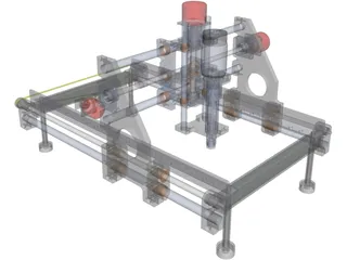 CNC Router Machine 3D Model