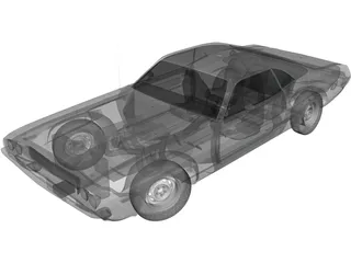 Dodge Challenger RT (1970) 3D Model