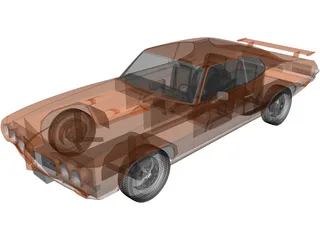 Pontiac GTO (1970) 3D Model