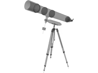 Potable Telescope T430 3D Model