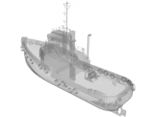 Sydney Tug Boat 3D Model