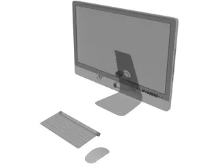 Apple iMac 27 inch 3D Model