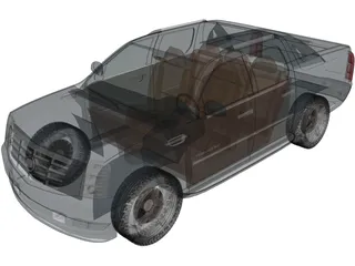 Cadillac Escalade EXT (2007) 3D Model
