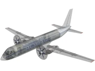 Ilyushin IL-114 3D Model