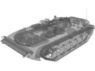 BMP Battle Infantry Vehicle 3D Model