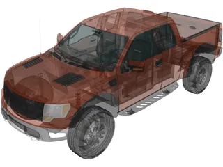 Ford F-150 SVT Raptor (2011) 3D Model