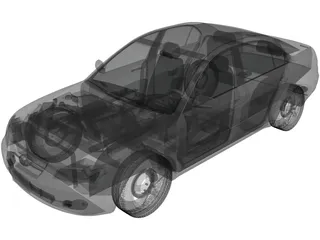 Hyundai Sonata (2007) 3D Model
