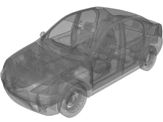 Renault/Dacia Logan (2005) 3D Model