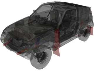 Mitsubishi Pajero EVO MPR11 3D Model
