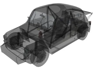 Fiat Abarth 1000TC 3D Model