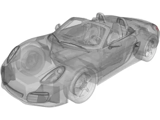 Porsche Boxster (2012) 3D Model