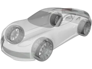 Sports Car Concept 3D Model