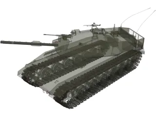 Merkava MK4 3D Model