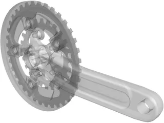 Race Face Turbine Right Crank 3D Model