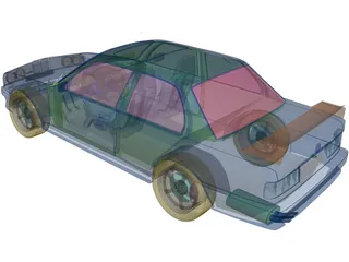 BMW M3 DTM 3D Model