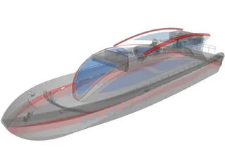 Super Yacht 34M 3D Model
