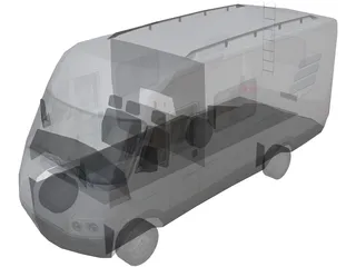 Mini-Bus 3D Model