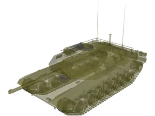 M1A1 Abrams 3D Model