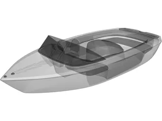 Fast Tender Boat 3D Model