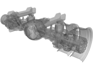 Truck Axle 3D Model